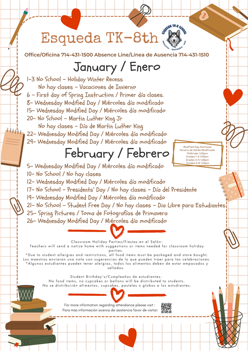  Important Dates 